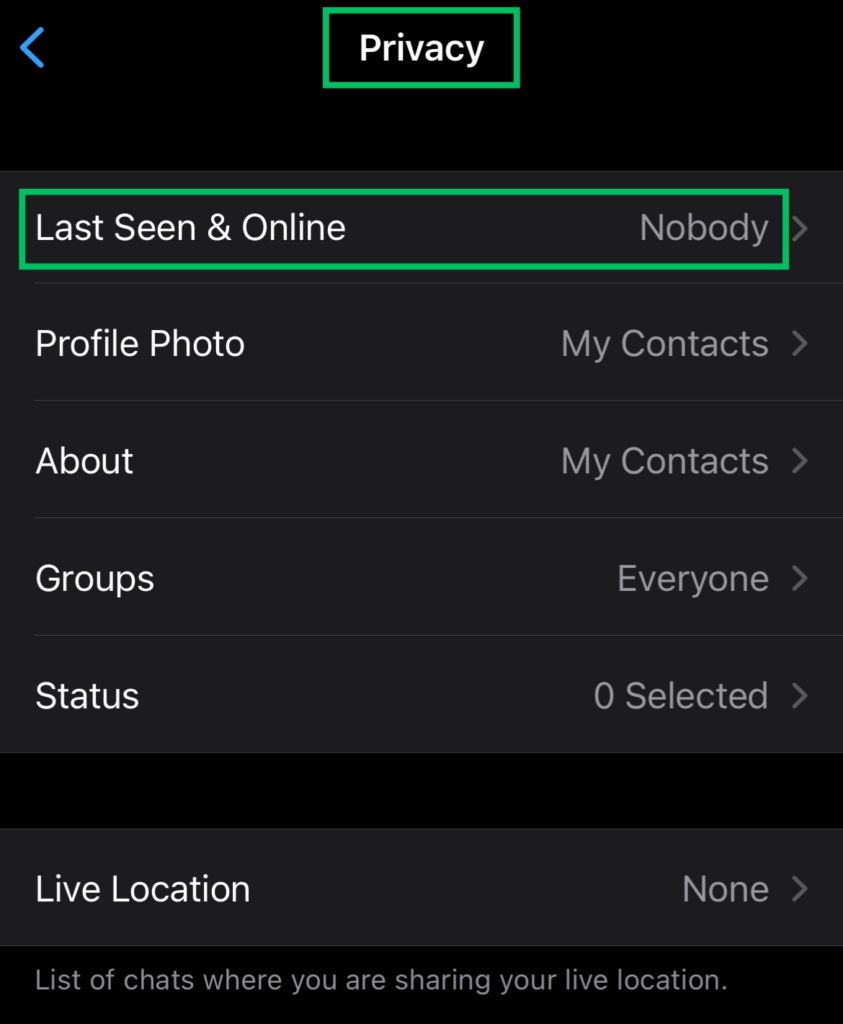how to hide your online and last seen status on WhatsApp
